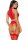 Forplay I Heart You lingerie set with little hearts red S