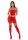 Forplay Sheer Intimacy Mesh Dress Set red S