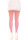 Sweetheart striped net tights O/S pink