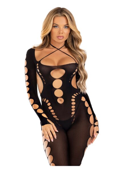 Leg Avenue Seamless footless bodystocking black O/S