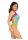 Leg Avenue Seamless ombre halter bodysuit blue O/S