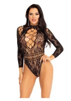 Leg Avenue High neck lace bodysuit O/S