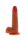 Silicone Foreskin Dildo 18 cm Caramel skin tone