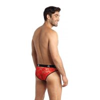 ANAIS Men Brave underpants with lace pattern red S