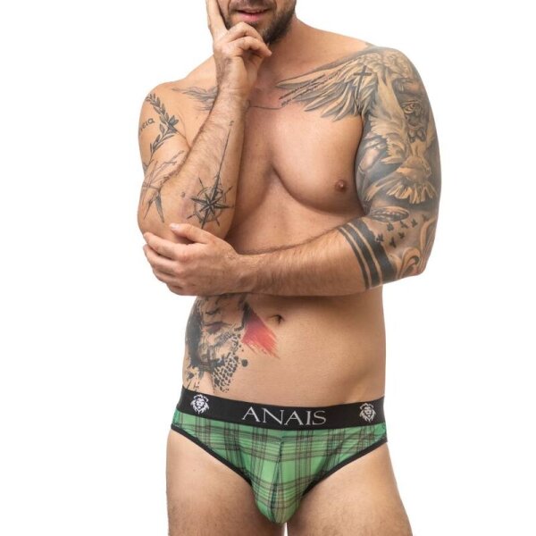 ANAIS Men Magic briefs with check pattern green, black S
