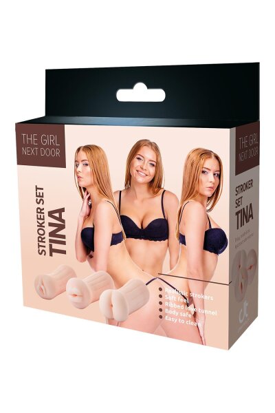 Dream Toys The Girl Next Door Tina Set with 3 masturbators