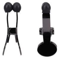 Doc Johnson Nippers Stainless Steel Nipple Clamps with Silicone Tip Black