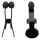 Doc Johnson Nippers Stainless Steel Nipple Clamps with Silicone Tip Black