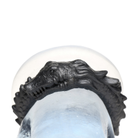 XR Brands Black Caiman - Silikon Cock Ring - Schwarz