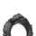 XR Brands Black Caiman - Silikon Cock Ring - Schwarz