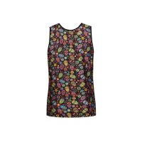 ANAIS Men Mexico Top mit bunten Totenk&ouml;pfen S - XL