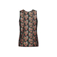ANAIS Men Power Top with red roses and skulls black S