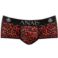 ANAIS Men Tribal shorts with animal print red S