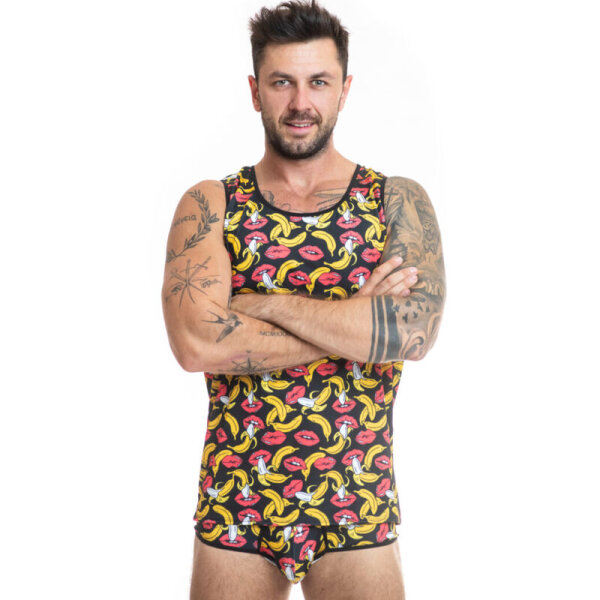 ANAIS Men Top mit Bananendruck S - XL