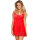 Subblime Babydoll mit Schleifen und R&uuml;schen rot S/M - L/XL