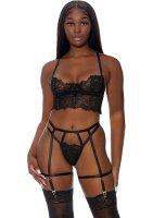 Forplay Blooming Beauty lingerie set bustier and...