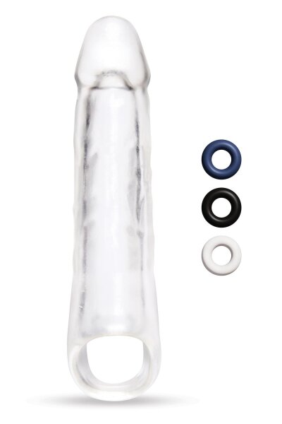 Size Up Clear View Penis Extender With Ball Loop Extra Girthy