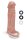 Size Up Silicone Realistic Penis Extender With Ball Loop Tan