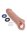 Size Up Silicone Realistic Penis Extender With Ball Loop Tan
