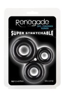 NS Novelties Renegade 3Pc Fireman Rings Black