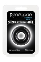 NS Novelties Renegade Fireman Ring Small Black