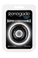 NS Novelties Renegade Fireman Ring Medium Black