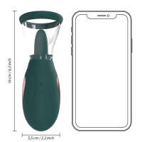 Shots Enhance - Rechargeable Vulva and Breast Pump - Forest Green