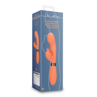 Loveline Silicone Rabbit Vibrator with Ribbed Clitoral...