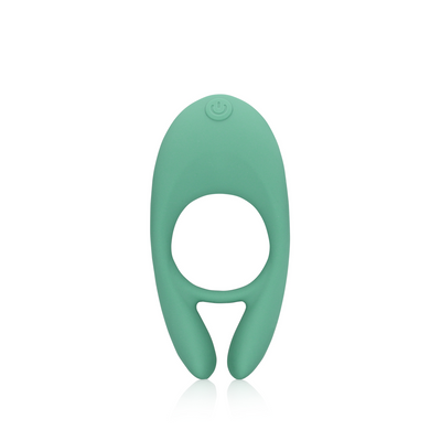 Loveline Ultra Soft Silicone Pointed Cock Ring - Blue Grass