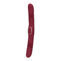 Loveline Double-Sided Thrusting Vibrator - Merlot Grape