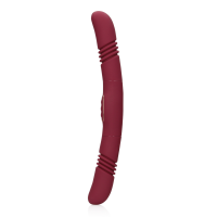 Loveline Double-Sided Thrusting Vibrator - Merlot Grape