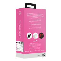 Shots - Ouch! Light-up Fox Tail with Metal Butt Plug - Pink