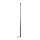 Shots - Ouch! PU Leather Whip with Knot Detail - Black
