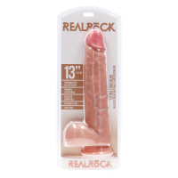 RealRock Extra Large Straight with Balls 13 / 33 cm Flesh
