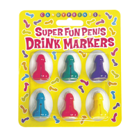 Super Fun Penis Cocktail Markers - Set of 6
