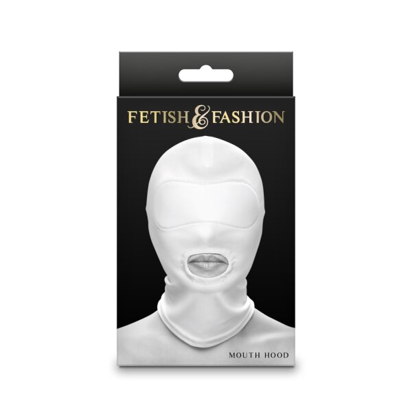 NS Novelties Fetish & Fashion - Mouth Hood - White - Alternate Package
