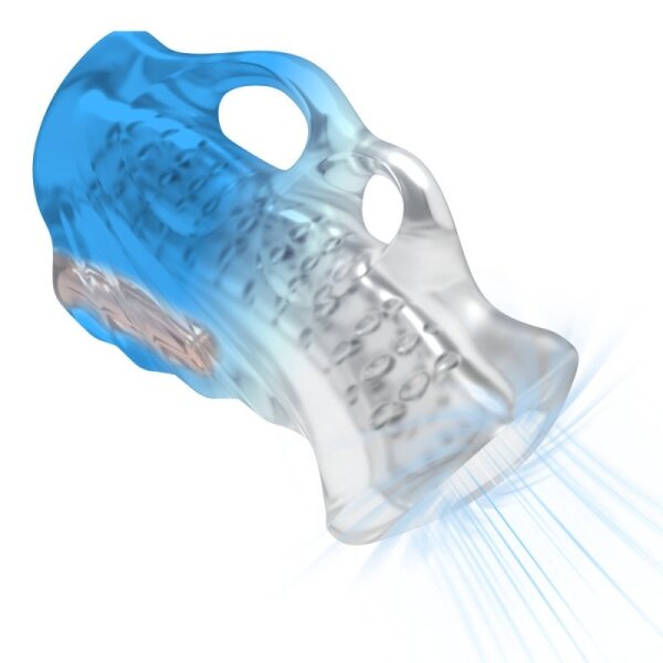 SuckMe Toys Vibrierender Masturbator Blau