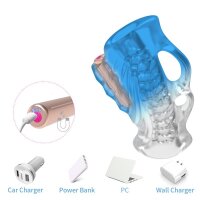 SuckMe Toys Vibrierender Masturbator Blau