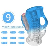 SuckMe Toys Vibrierender Masturbator Blau