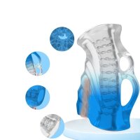 SuckMe Toys Vibrierender Masturbator Blau