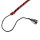Kiotos Leather Whip Black & Red 90 cm