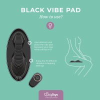 EasyToys Vibe Pad with double vibration and remote control Black