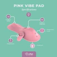 EasyToys tapping and vibrating vibe pad pink