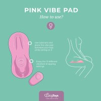 EasyToys tapping and vibrating vibe pad pink