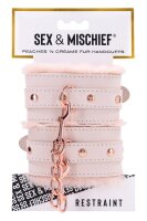 Peaches n Creame - fur handcuffs