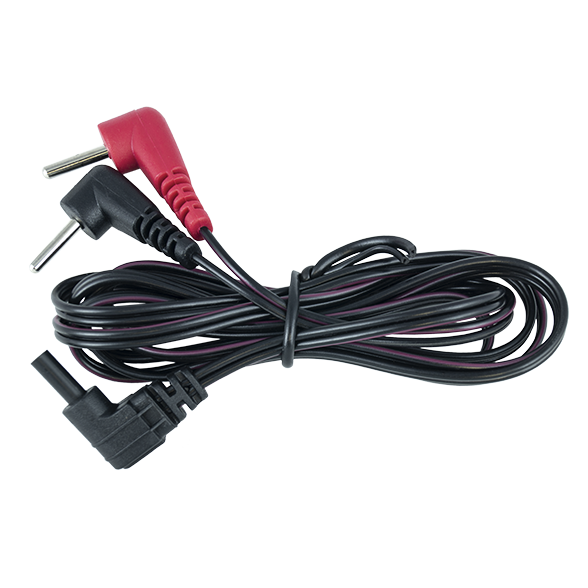 ElectraStim cable with 90 degree plug