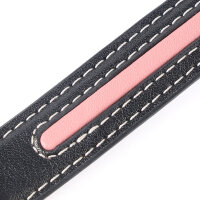 Sevanda Love Heart Butterfly Leather Collar Set Black Pink