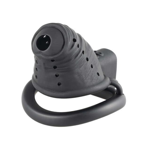 Sevanda Black Slave Chastity Cage Short