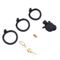 Sevanda Black Slave Chastity Cage Short