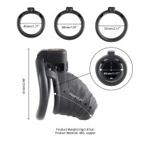 Sevanda Black Slave Chastity Cage Short